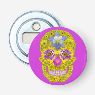 Flower Skull 3 Bottle Opener
