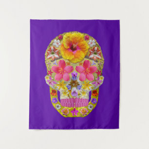 Flower Skull 4 - Tropical Tapestry