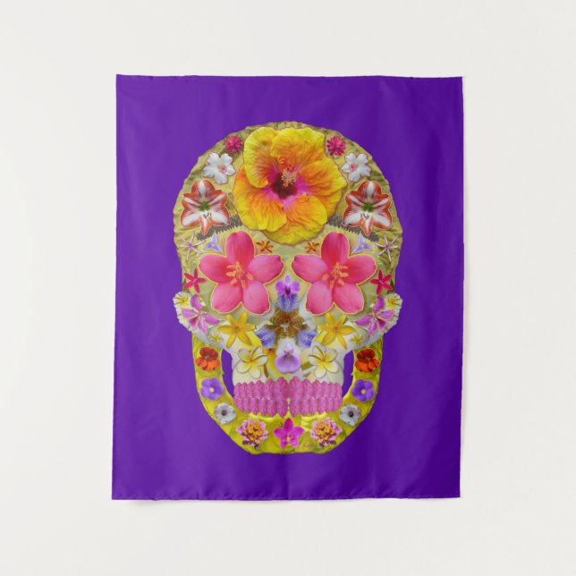 Flower Skull 4 - Tropical Tapestry (Front)
