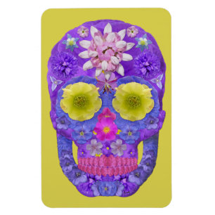 Flower Skull 5 Magnet
