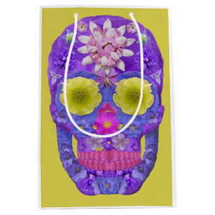 Flower Skull 5 Medium Gift Bag