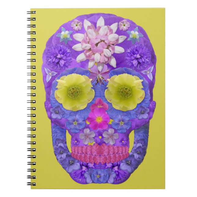 Flower Skull 5 Notebook (Front)
