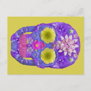 Flower Skull 5 Postcard