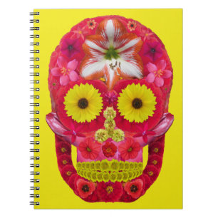 Flower Skull 6 Notebook