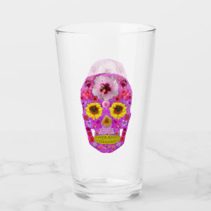 Flower Skull 7 Glass