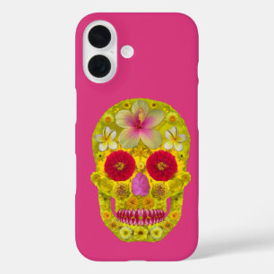 Flower Skull 8 iPhone 16 Case