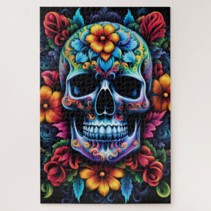 Flower Skull Jigsaw Puzzle