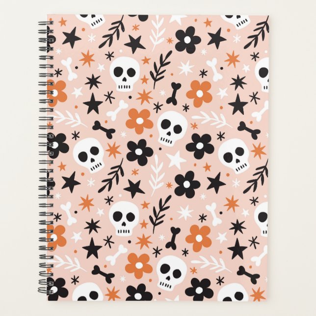 Flower Skull Pattern Planner (Front)