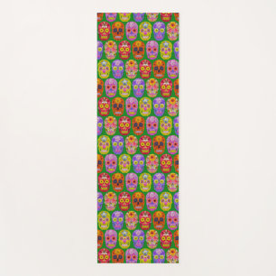 Flower Skulls Seamless Pattern 2018 Yoga Mat