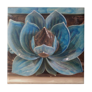 Flower Small (4.25" x 4.25") Ceramic Photo Tile