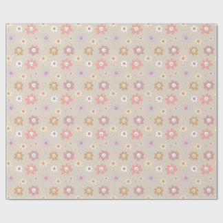 Flower Smiley Wrapping Paper