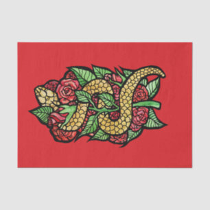 Flower Snake Tissue Paper