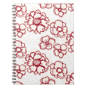 Flower Spiral Notebooks for Artists