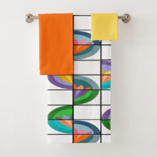 Flower Splits Bath Towel Set