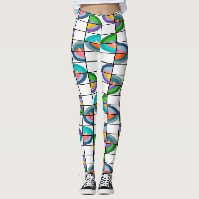 Flower Splits Leggings (Front)