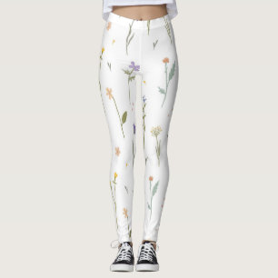 Flower Spring Blooming Floral Leggings