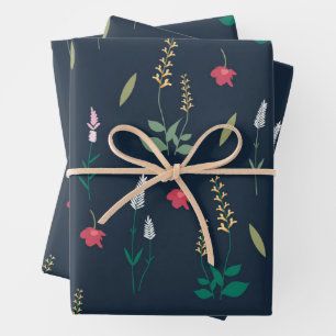 Flower Spring Blooming Floral Seamless Wrapping Paper Sheet