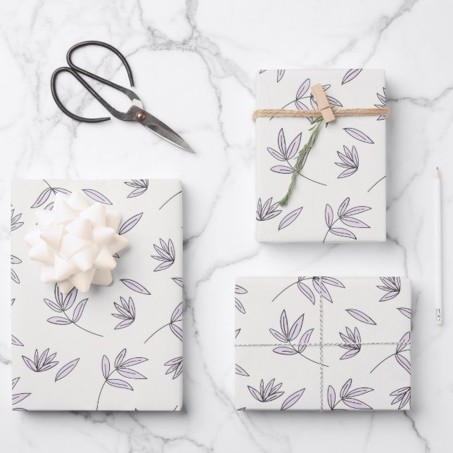 Flower Spring Blooming Floral Seamless Wrapping Paper Sheet (Front)