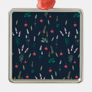 Flower Spring Botanical Floral Metal Ornament
