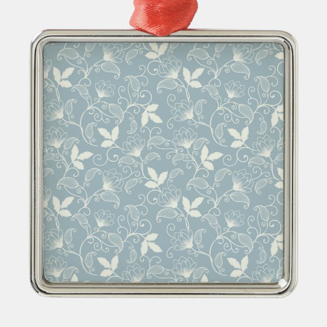 Flower Spring Botanical Floral Metal Ornament (Front)