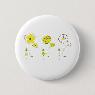 Flower Spring Plant 6 Cm Round Badge
