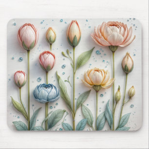 Flower Spring Vibes Mouse Pad – Fresh & Floral 