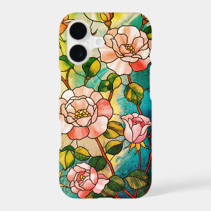 Flower Stained Glass Effect Pretty Girly Floral