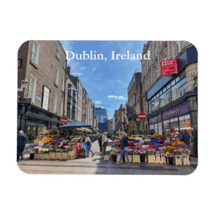 Flower Stand on Thomas Street, Dublin, Ireland Magnet