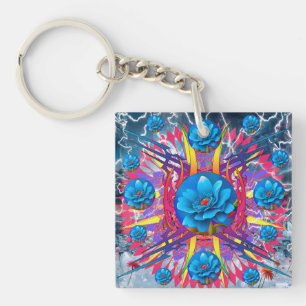 Flower Star Key Ring