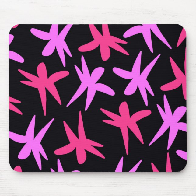 Flower Stars Mouse Pad (Front)