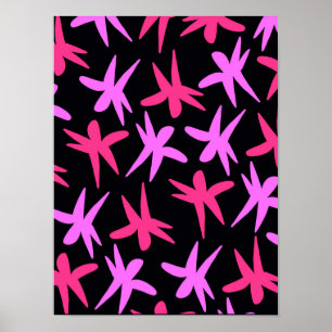 Flower Stars Poster