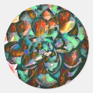 Flower Stickers Sunset Emerald