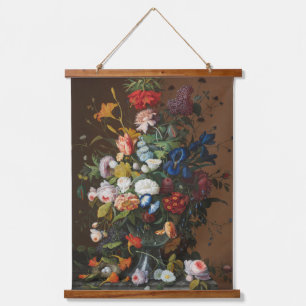 Flower Still Life with Bird's Nest Severin Roesen Hanging Tapestry