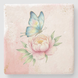 Flower Stone Coaster