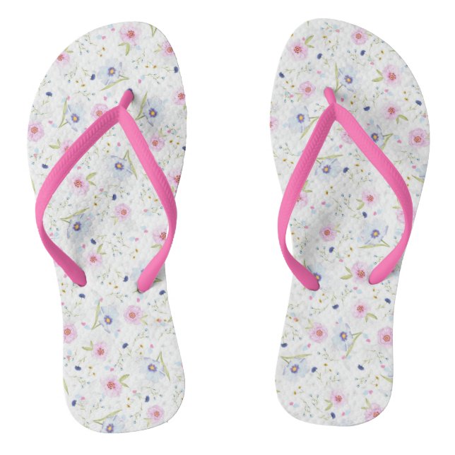 Flower style Mousepad Thongs (Footbed)