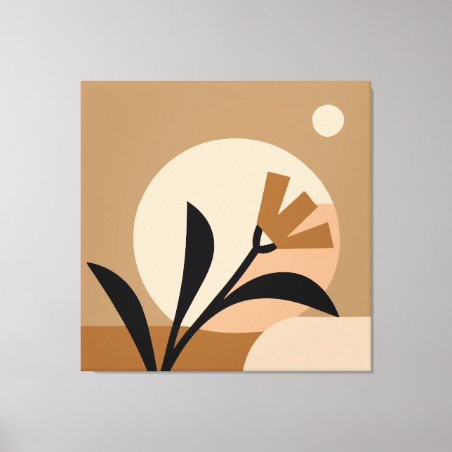 Flower Sun Boho Canvas Print (Front)