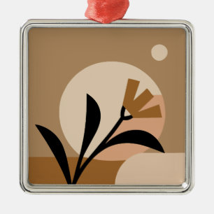 Flower Sun Boho Metal Ornament