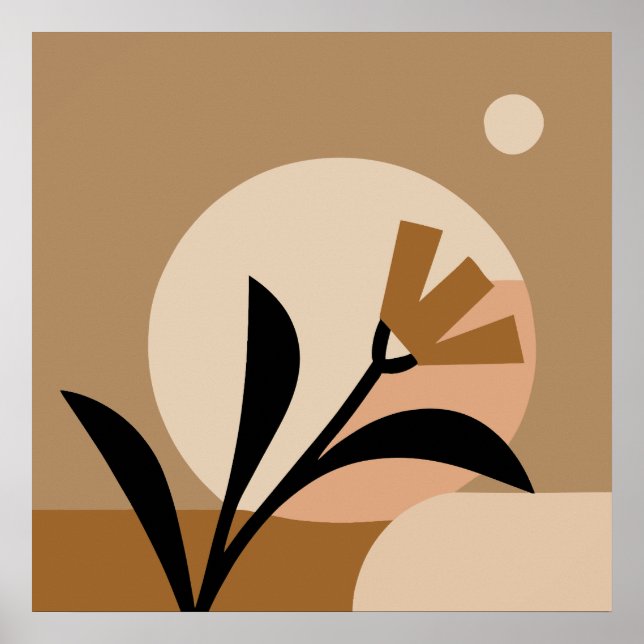 Flower Sun Boho Poster (Front)