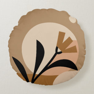 Flower Sun Boho Round Cushion