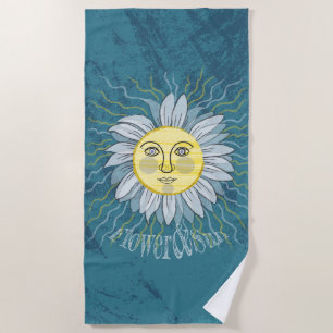 Flower & Sun - Nature Beach Towel