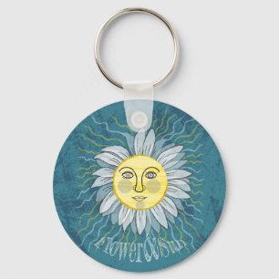 Flower & Sun - Nature Key Ring