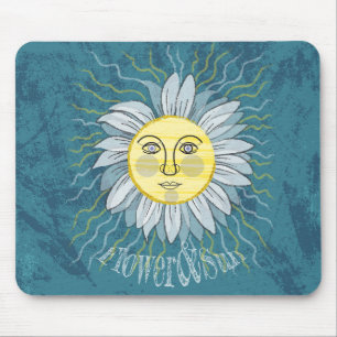 Flower & Sun - Nature Mouse Pad