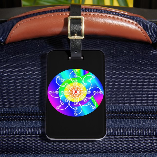 Flower Sunshine Luggage Tag (Front Insitu 2)