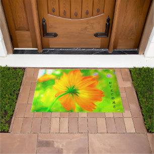 Flower Sunshine Welcome Mat
