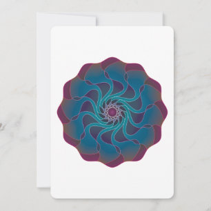 Flower Swirl Thank You Card