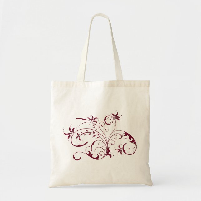 Flower Swirl Tote Bag (Front)