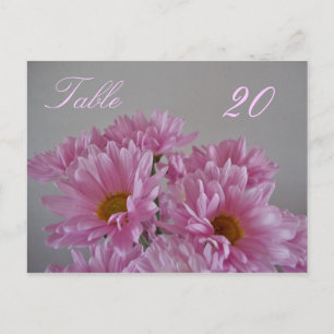 Flower Table Number Postcard