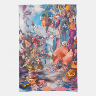 Flower Tea Towel