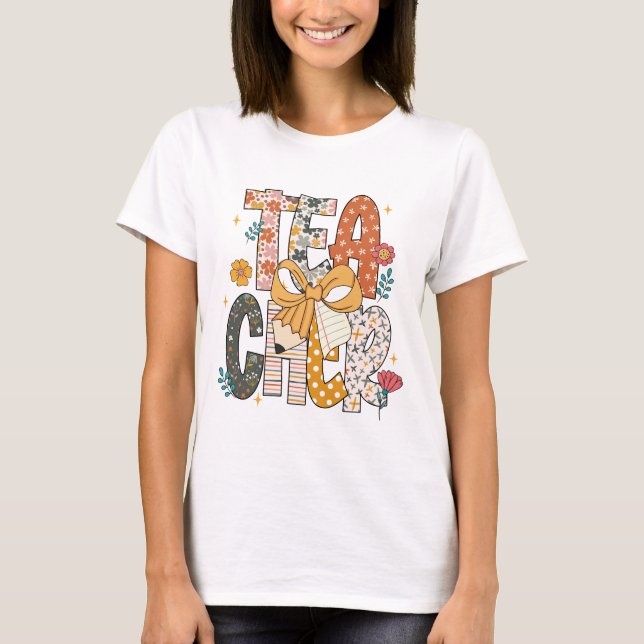 Flower Teacher  T-Shirt (Front)