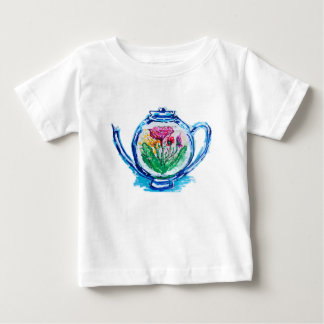 Flower Teapot Baby T-Shirt